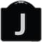 Signmission Sign with Letter J Heavy-Gauge Aluminum Architectural Sign, 18" x 18", BS-1818-22946 A-DES-BS-1818-22946 - alternate 1
